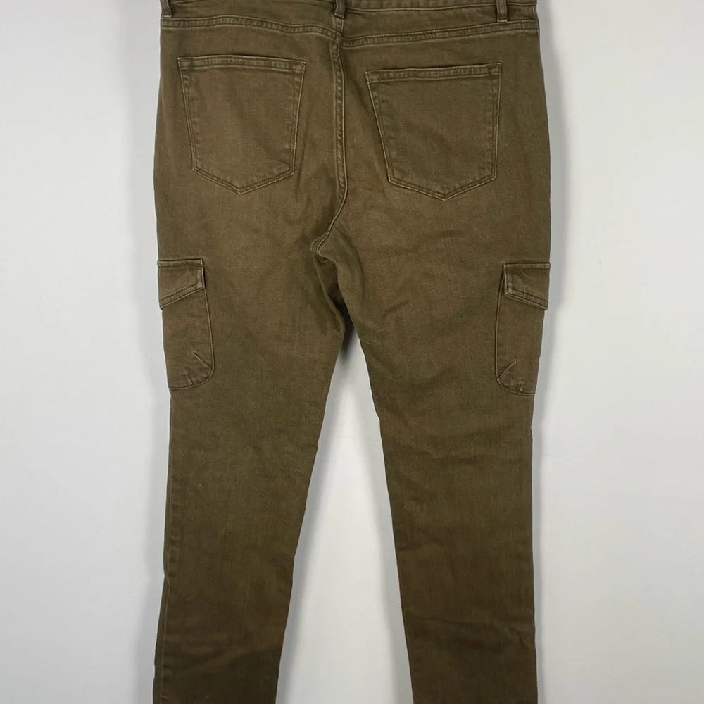 Vintage Lauren Ralph Lauren Brown Cargo Pocket Jeans Pants Size 8P Petite